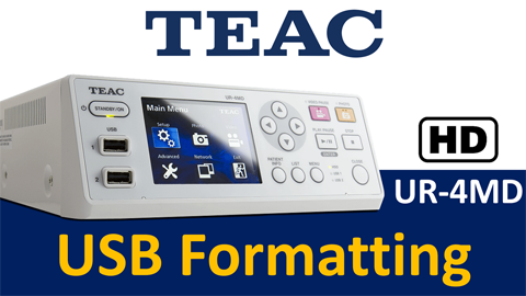 UR-4MD USB Formatting