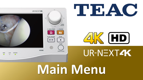 UR-NEXT 4K Main Menu